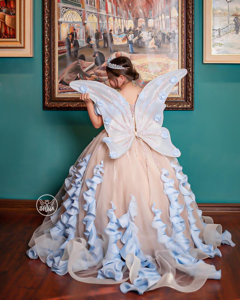 پیراهن مدل شاپرک (بلند)