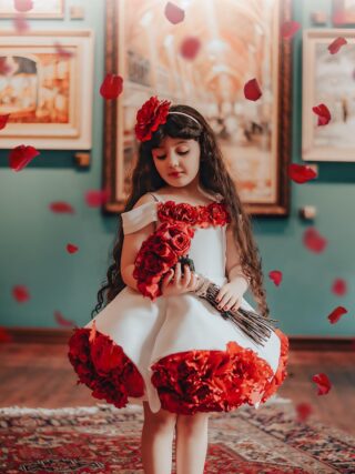 پیراهن مجلسی دخترانه مدل نیلارز