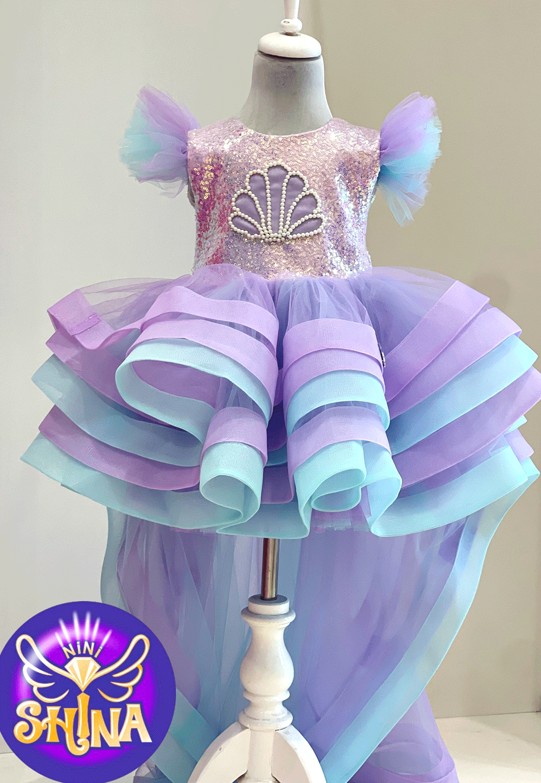 پیراهن مدل سلین (دنباله دار)