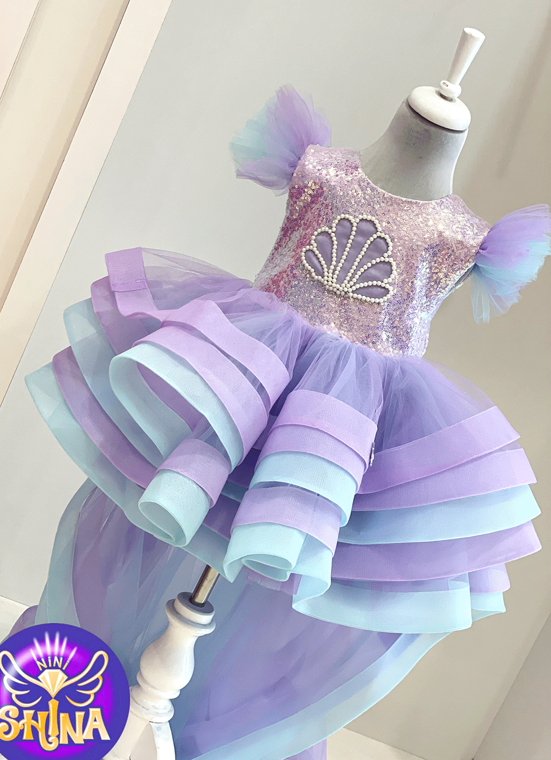 پیراهن مدل سلین (دنباله دار)