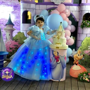 پیراهن بچگانه سیندرلا(چراغدار)