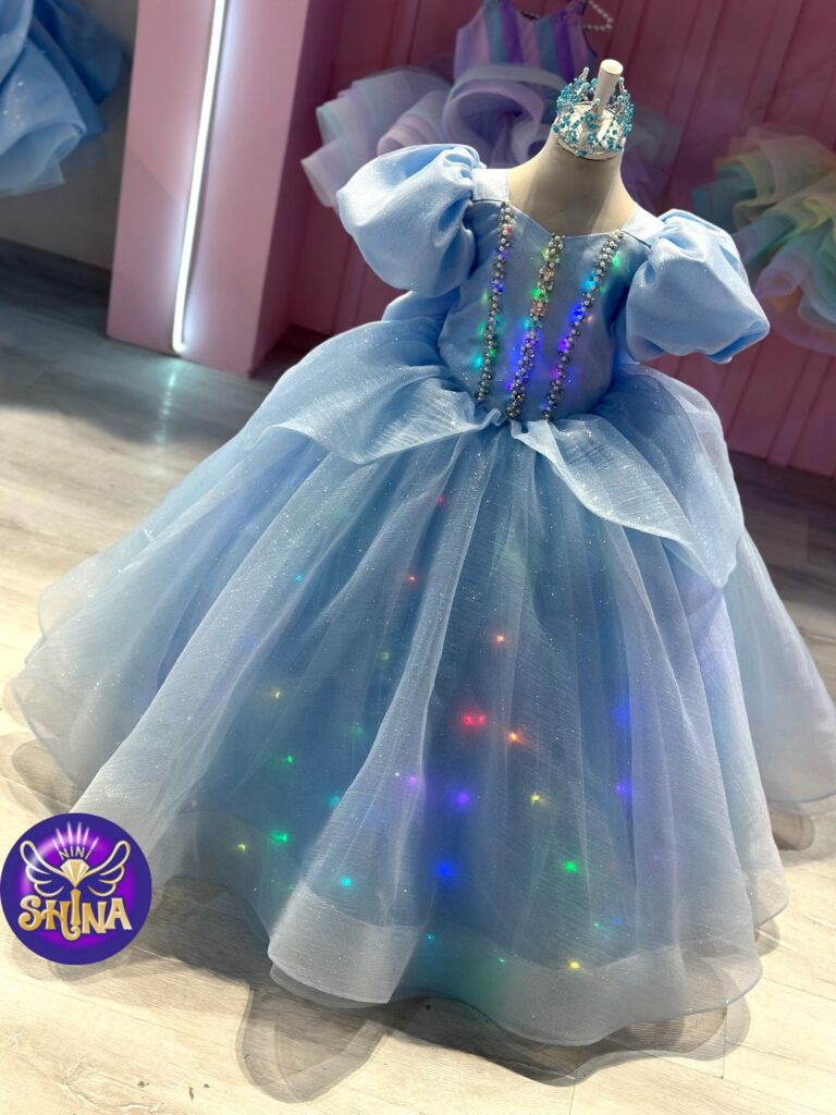 پیراهن بچگانه سیندرلا(چراغدار)